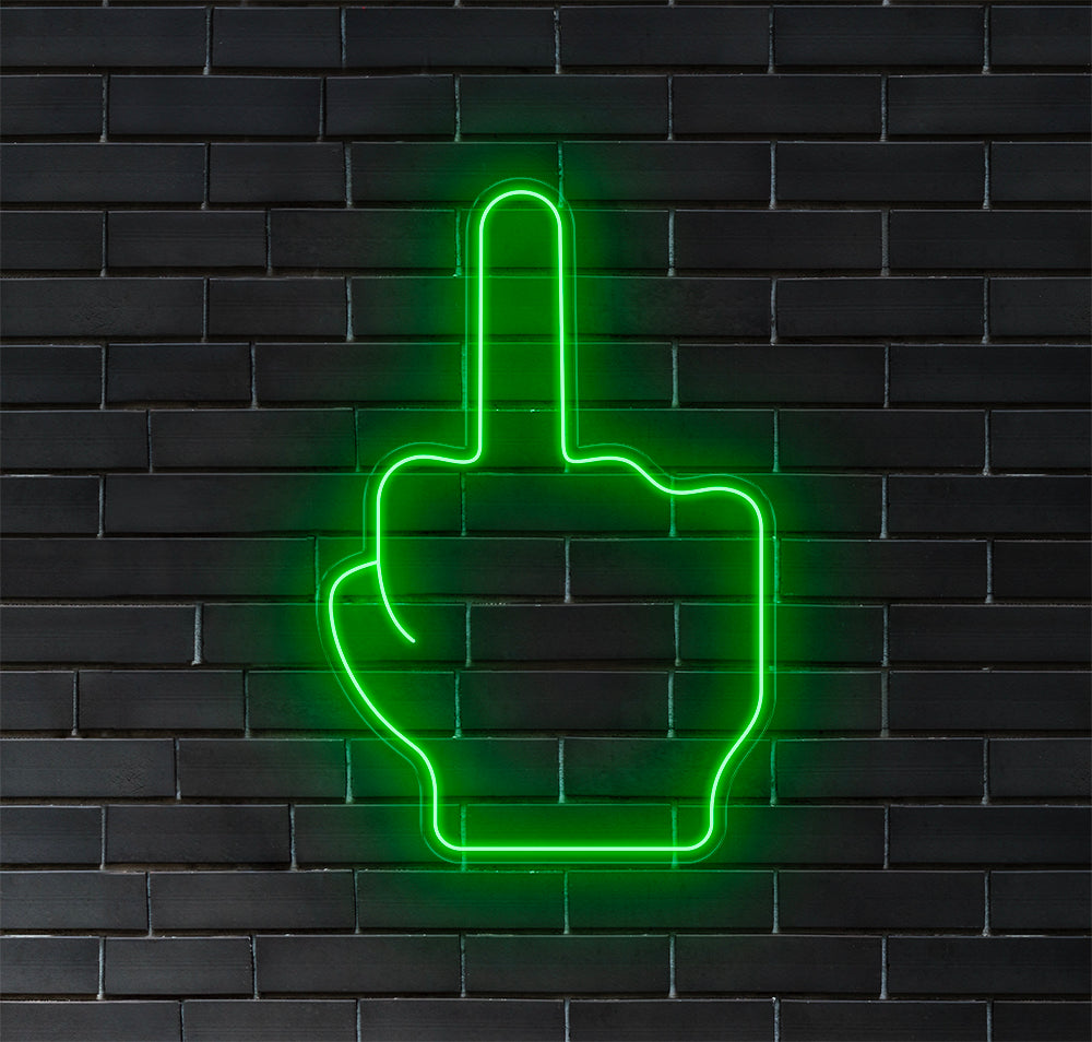 Middle Finger LED Neon Sign