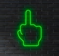Middle Finger LED Neon Sign