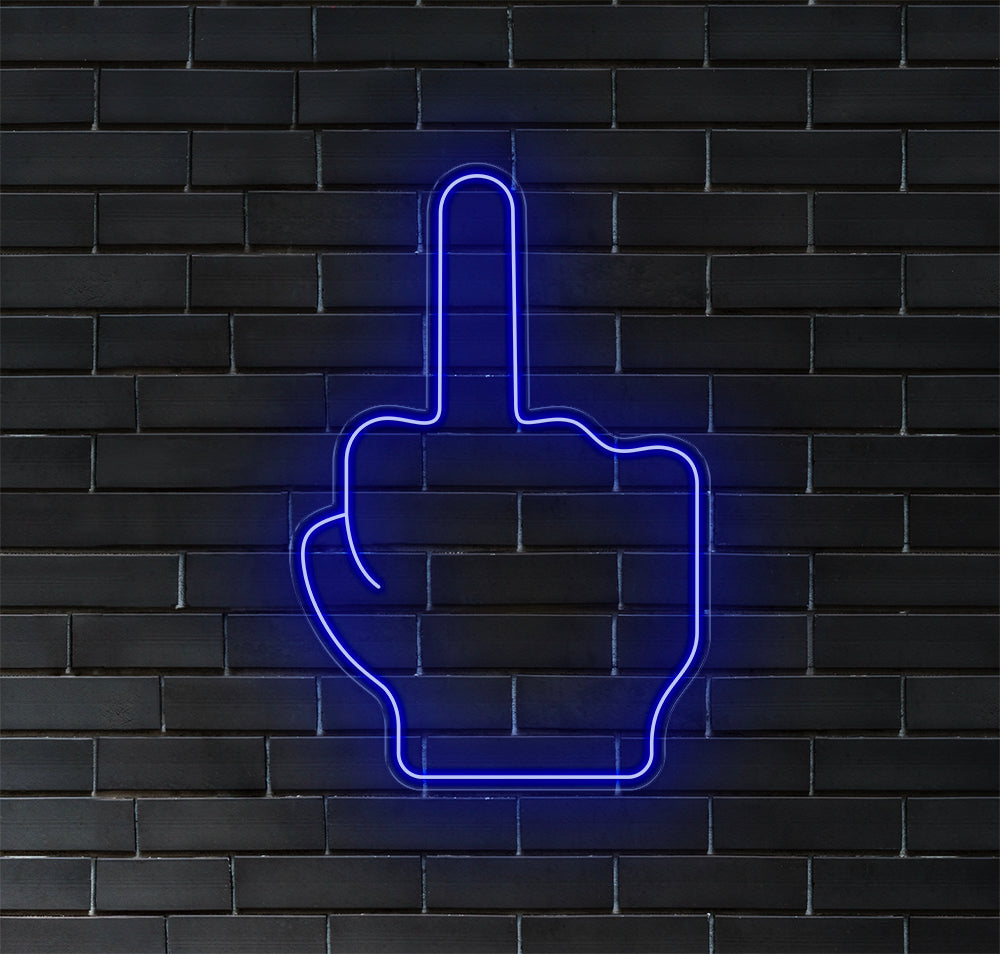 Middle Finger LED Neon Sign