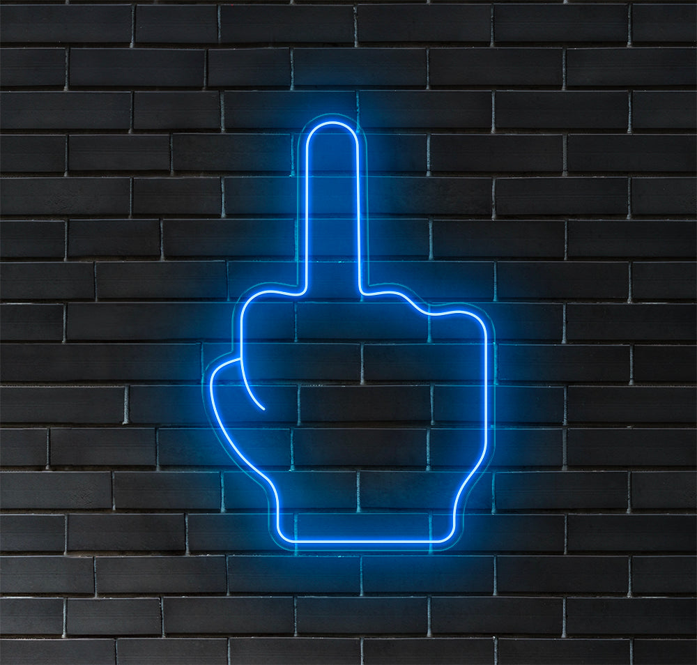 Middle Finger LED Neon Sign