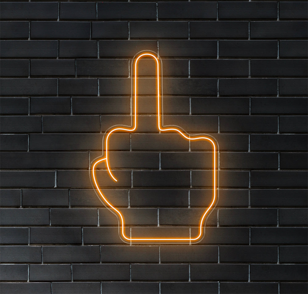 Middle Finger LED Neon Sign
