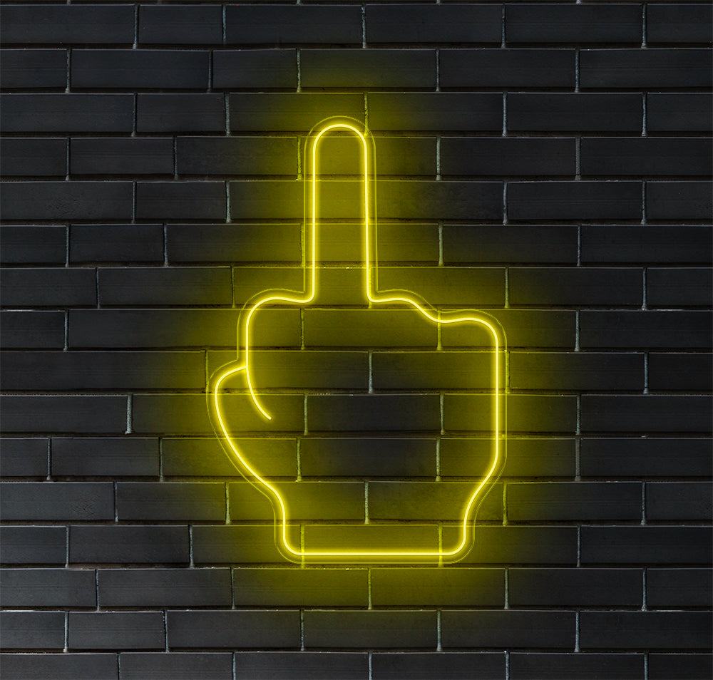 Middle Finger LED Neon Sign