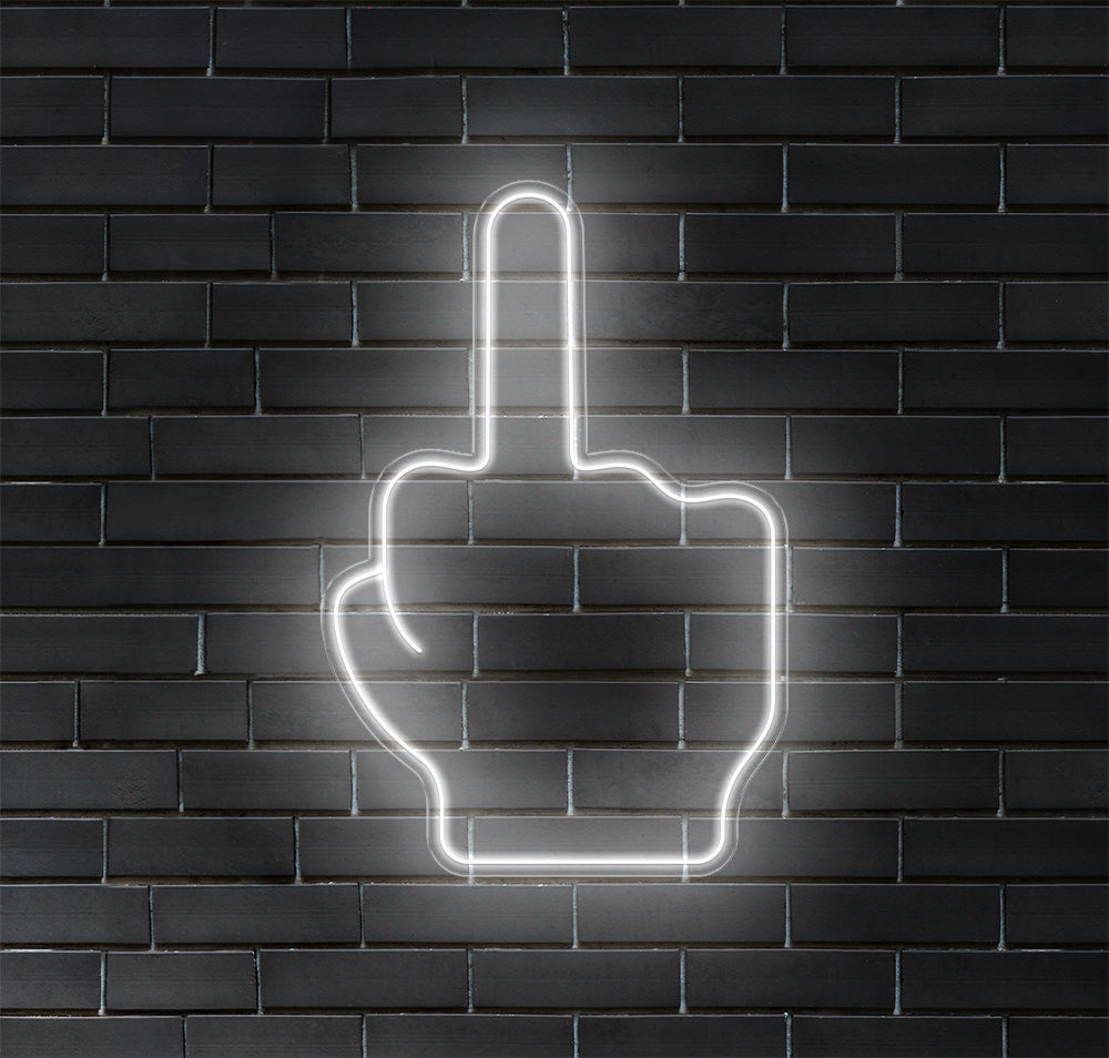 Middle Finger LED Neon Sign