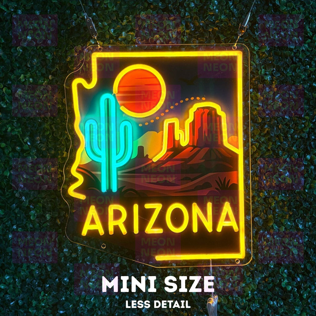 Monument Valley - Arizona Red Rock Mesas Neon Sign