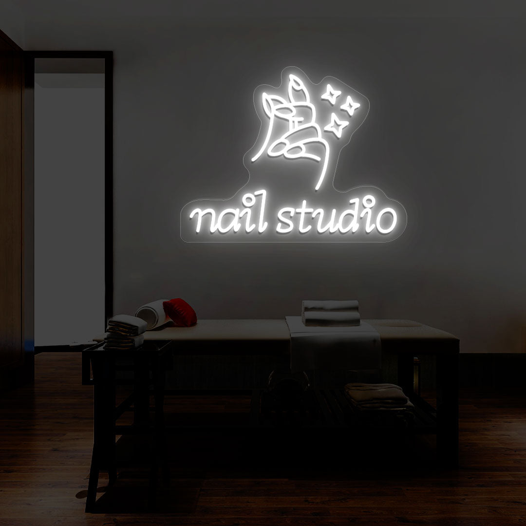 Nail Studio With Hand Neon Sign | CNUS014402