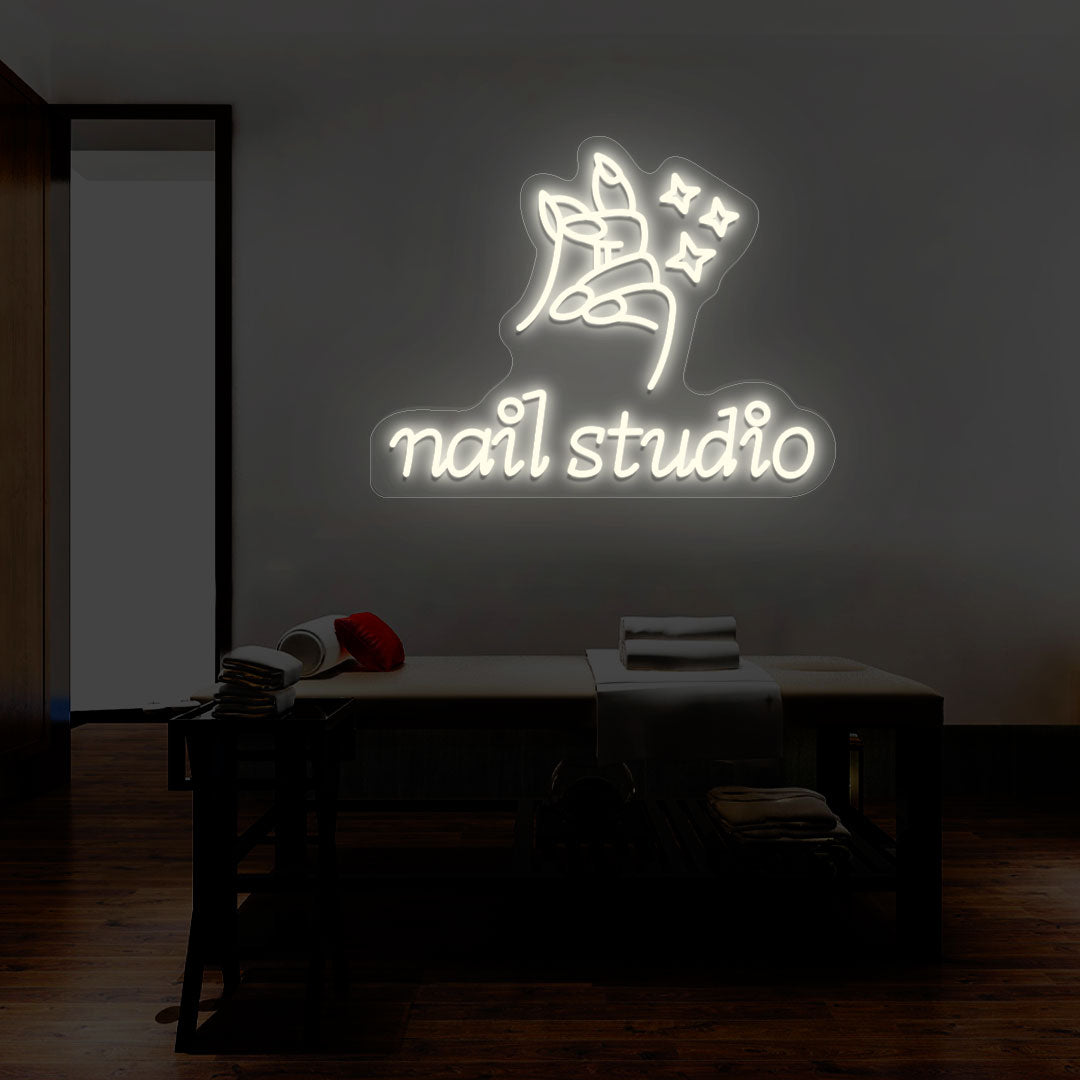 Nail Studio With Hand Neon Sign | CNUS014402