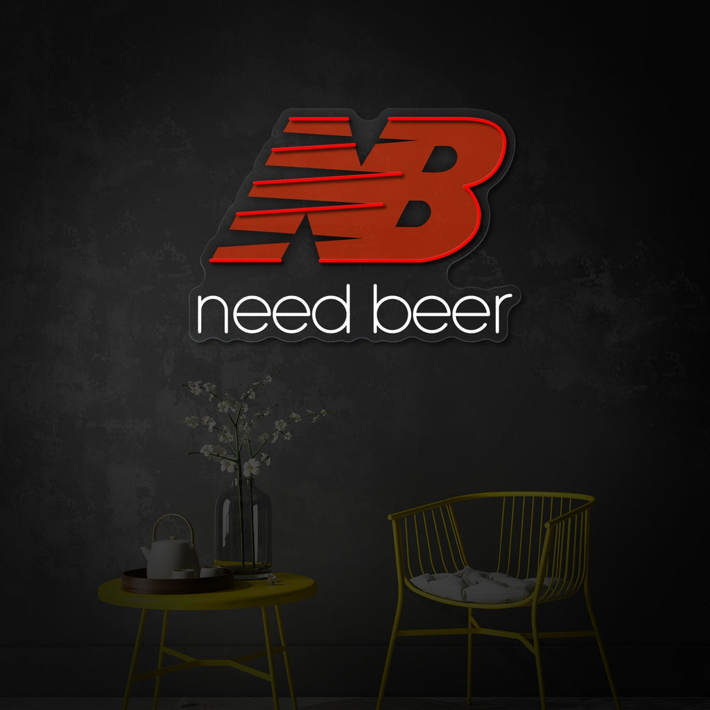 Need Beer LED Neon Sign | Bar Wall Decor
