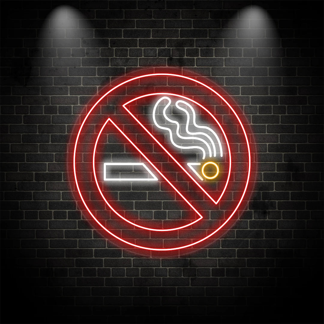 No Smoking LED Neon Sign