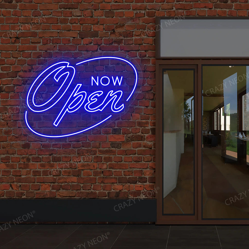 Now Open Neon Sign