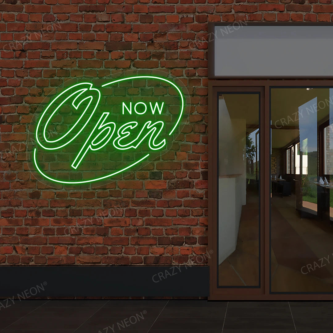 Now Open Neon Sign