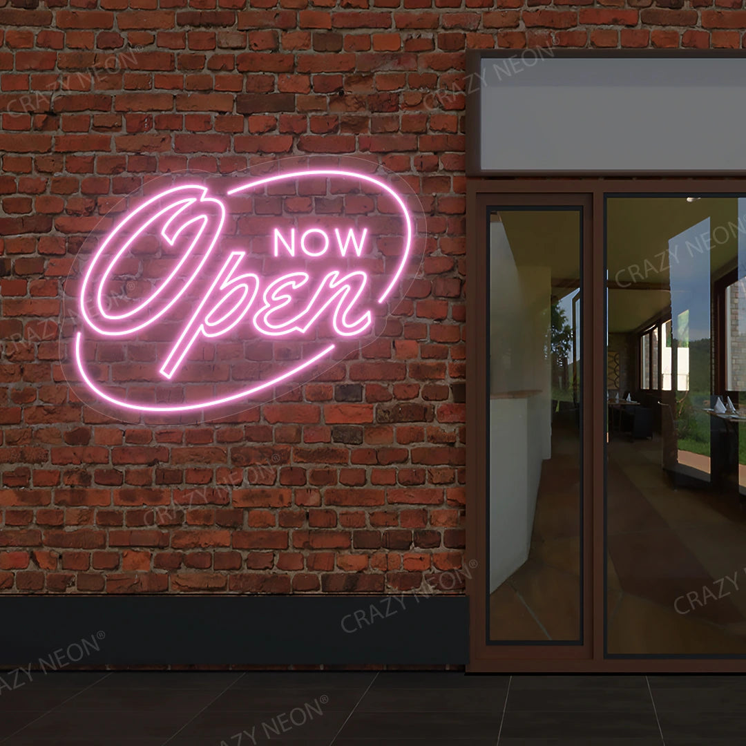 Now Open Neon Sign