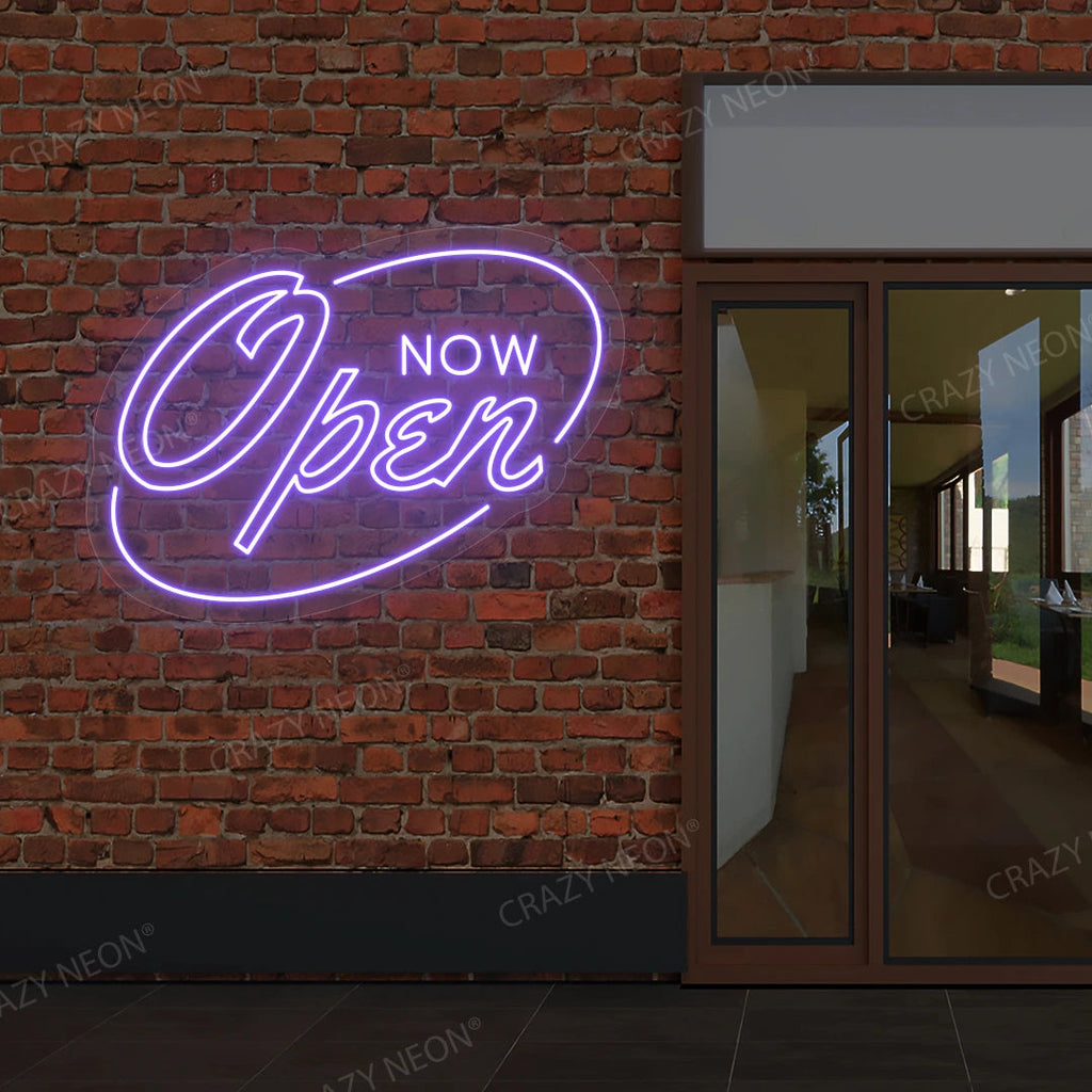 Now Open Neon Sign