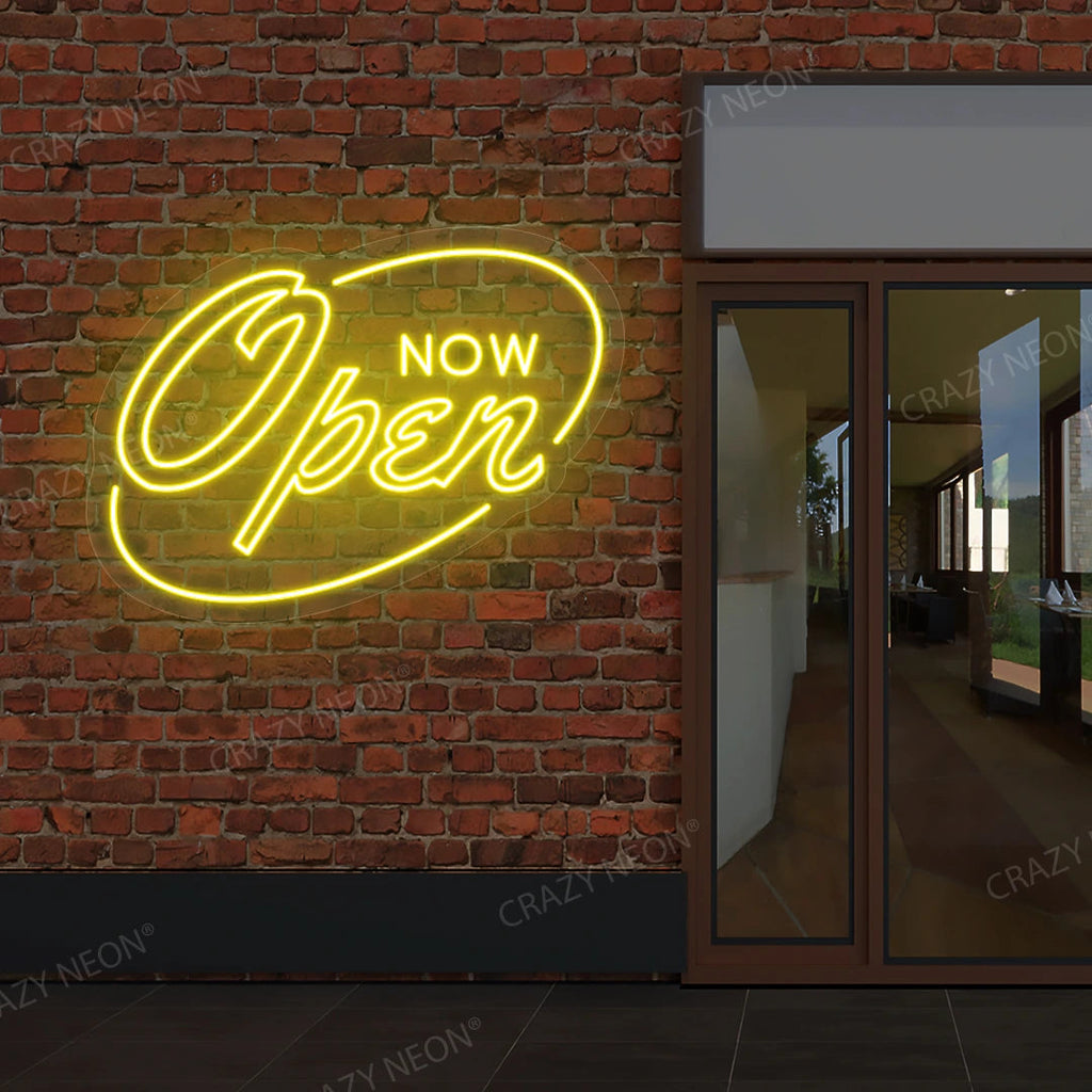 Now Open Neon Sign