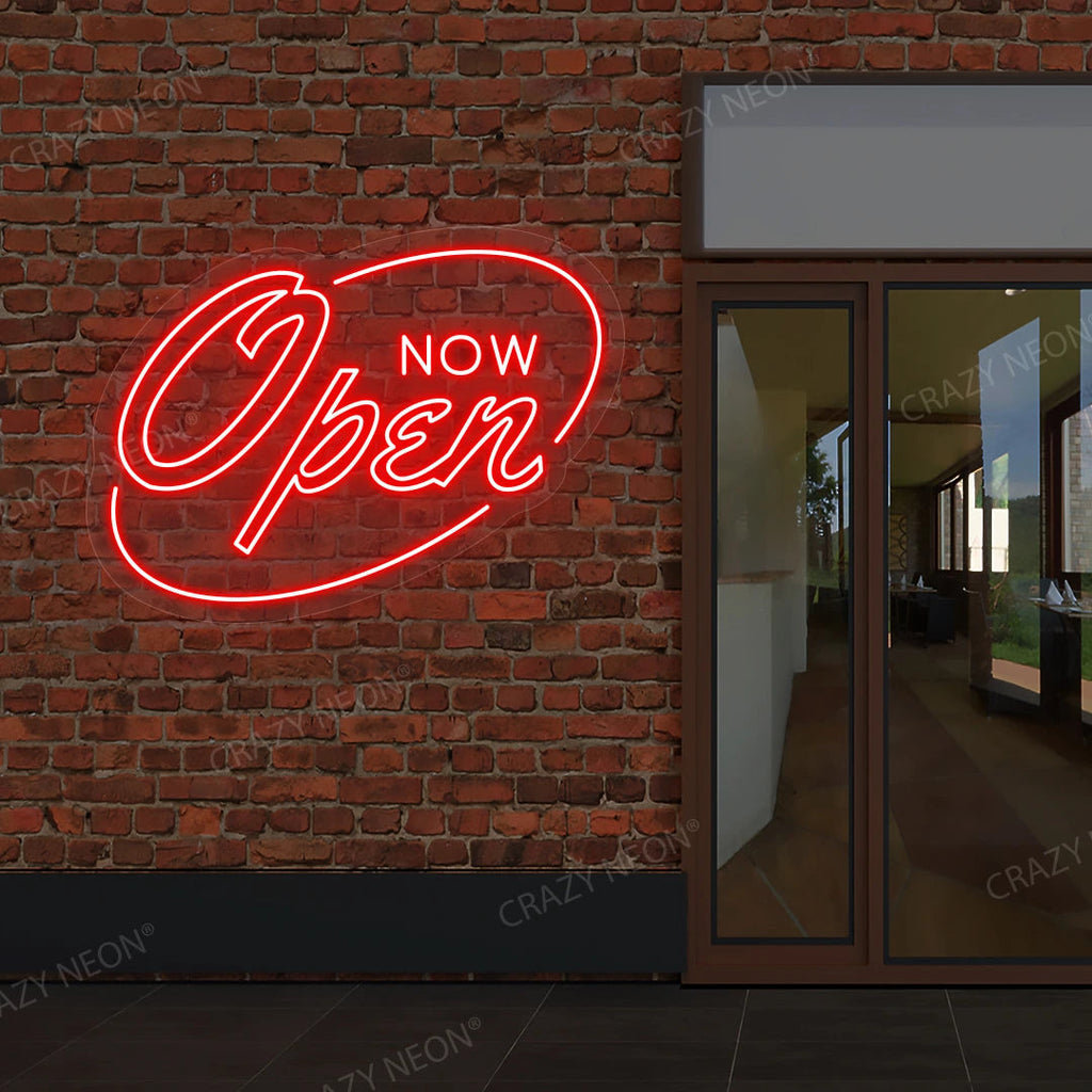 Now Open Neon Sign
