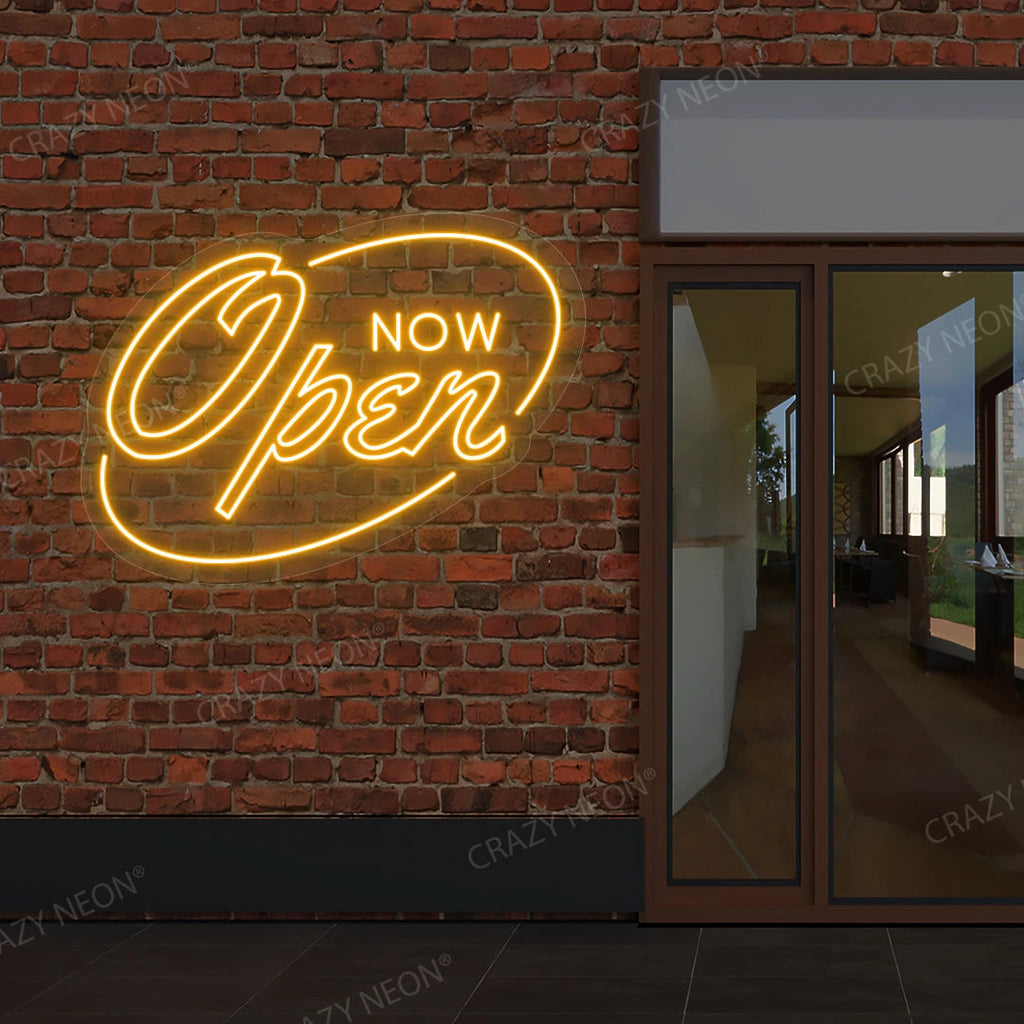 Now Open Neon Sign