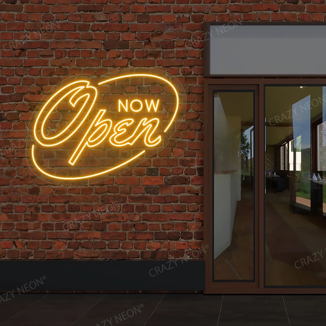 Now Open Neon Sign