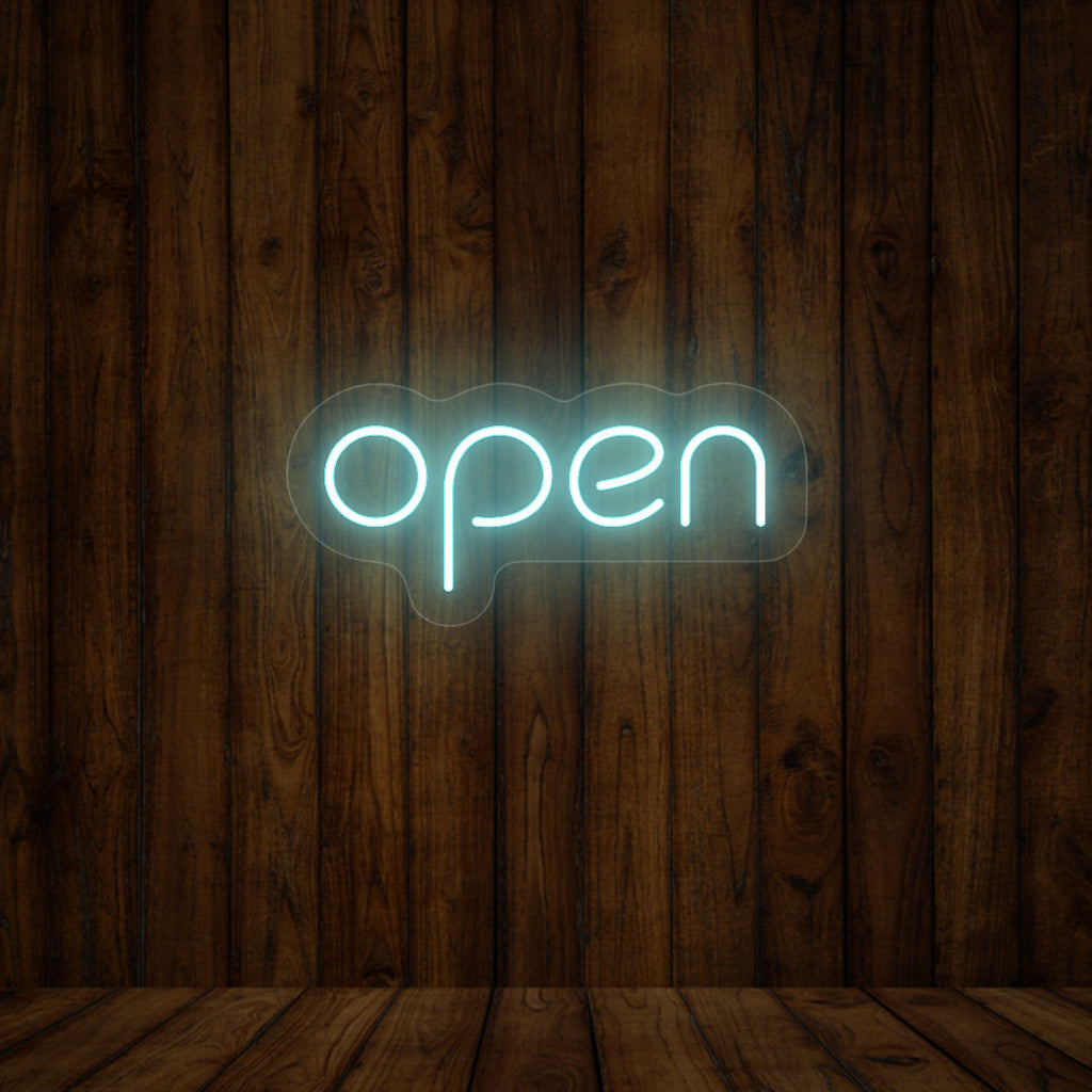 Open Single Color LED Neon Sign