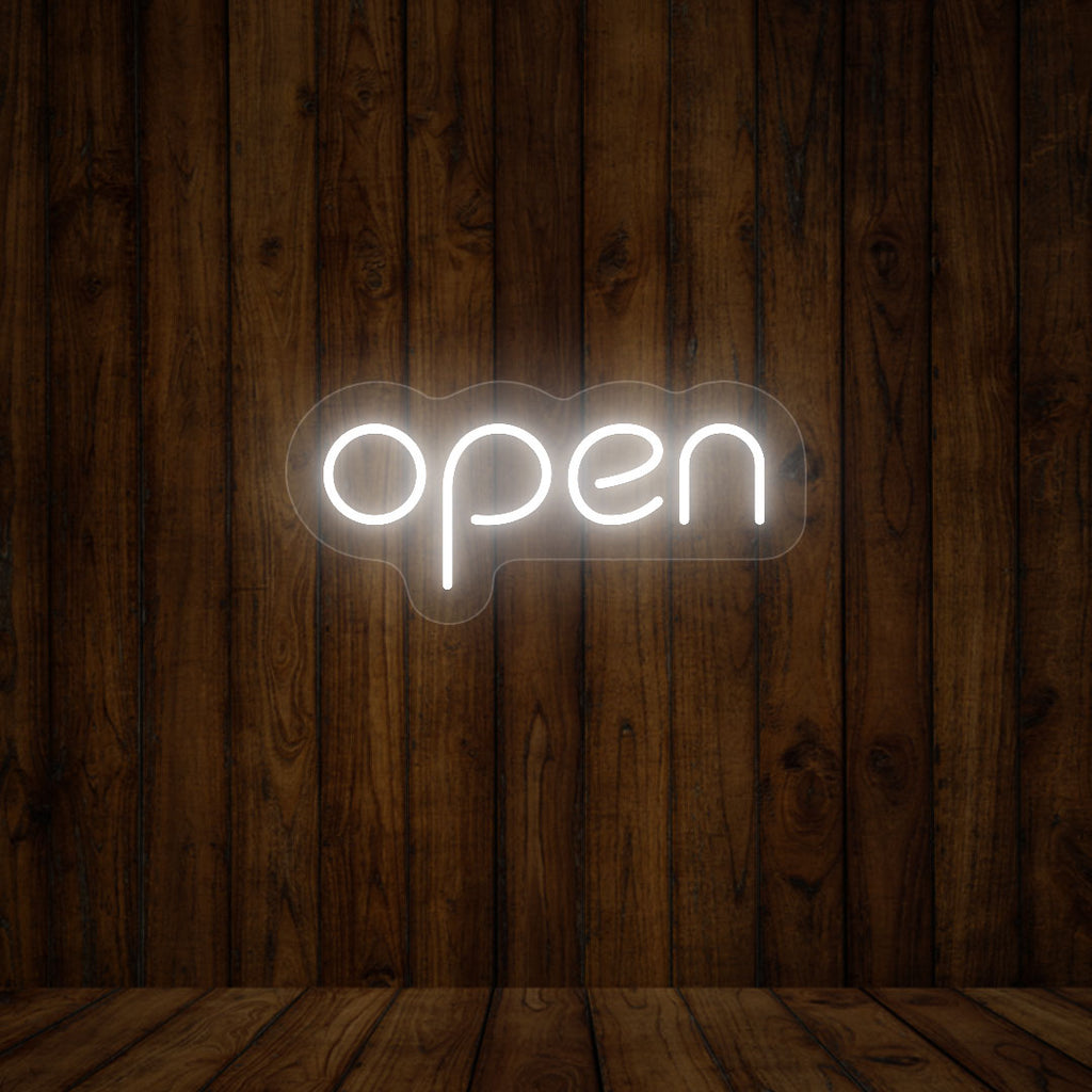 Open Single Color LED Neon Sign