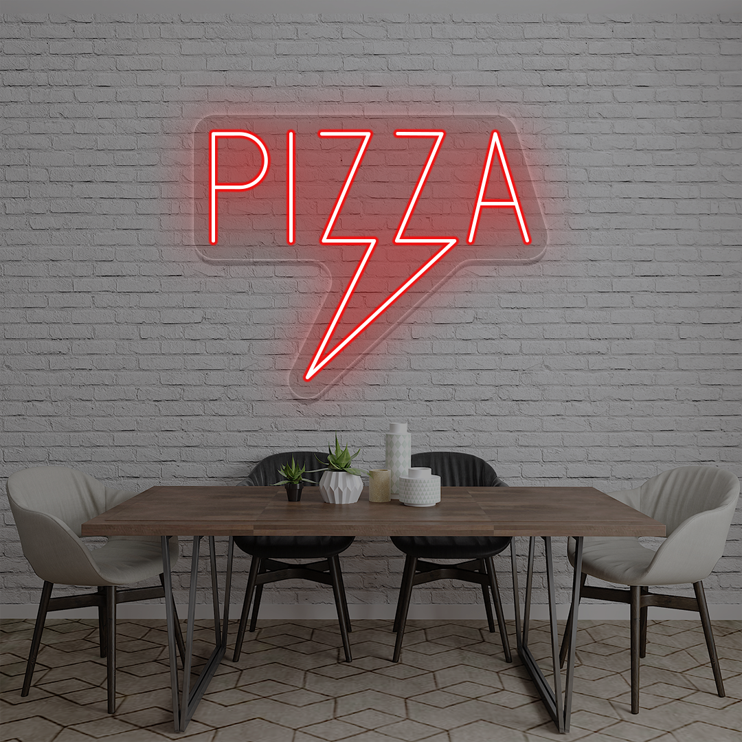 Pizza Bolt Neon Sign