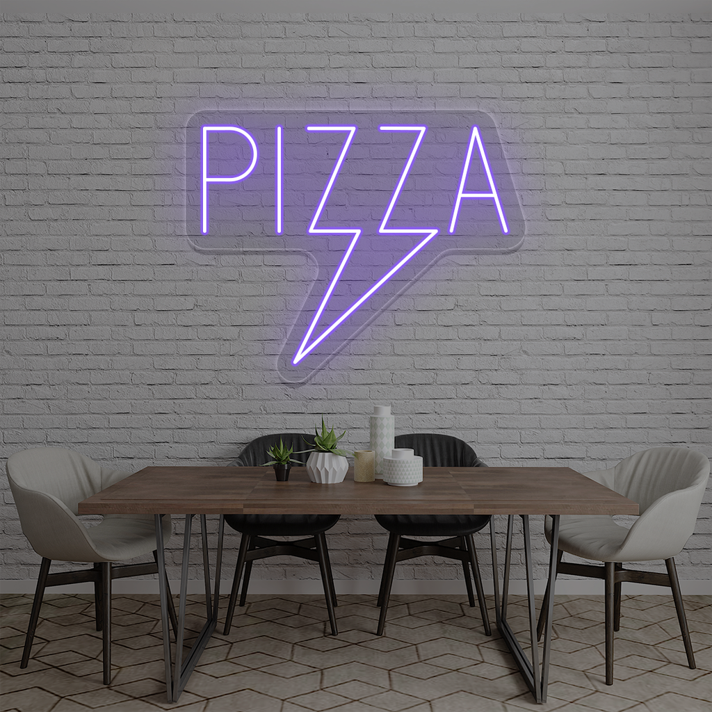 Pizza Bolt Neon Sign