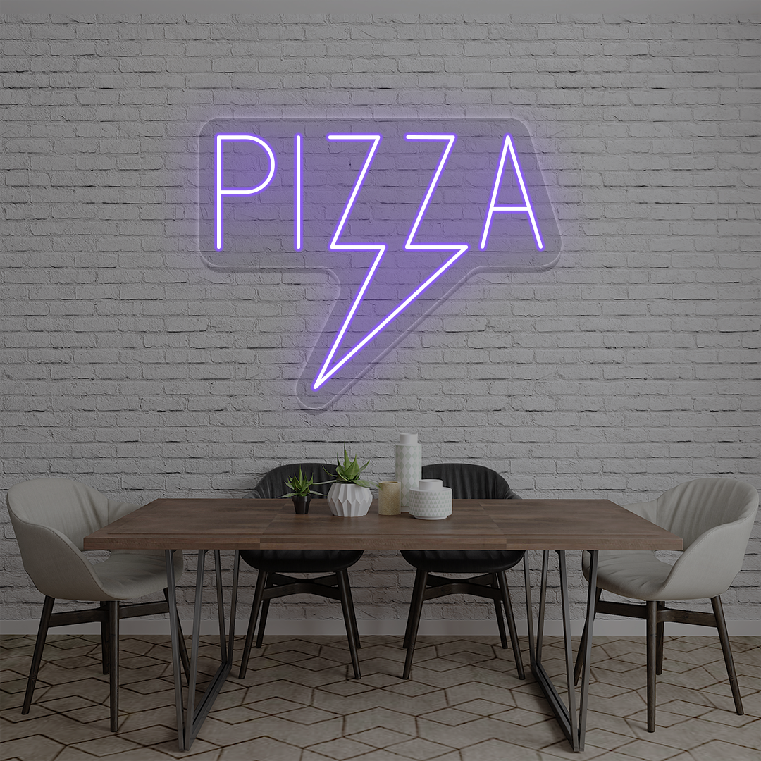 Pizza Bolt Neon Sign