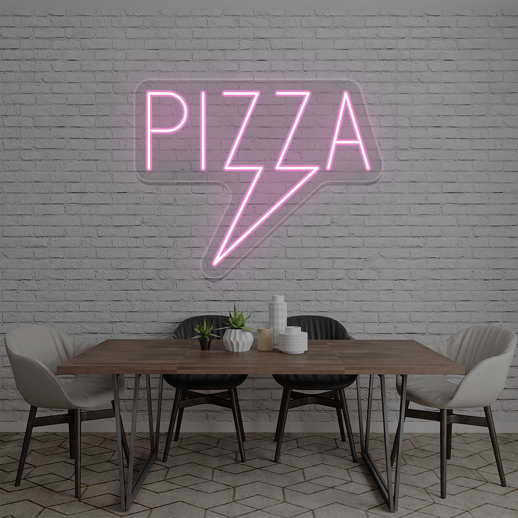 Pizza Bolt Neon Sign
