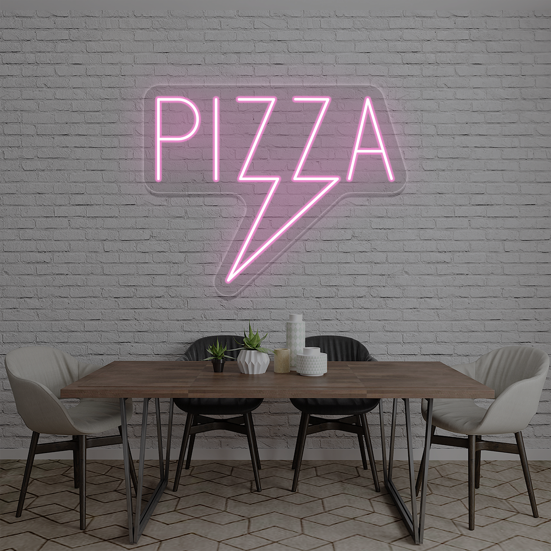 Pizza Bolt Neon Sign