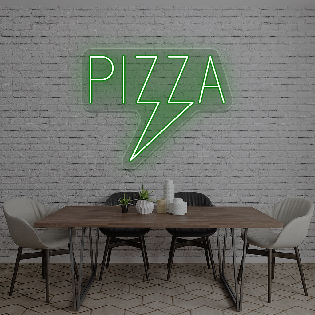 Pizza Bolt Neon Sign