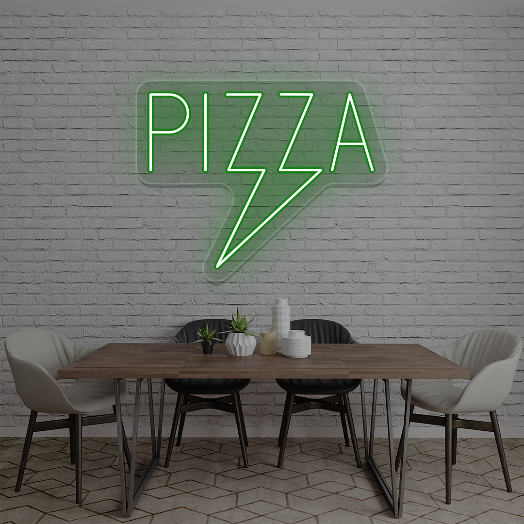 Pizza Bolt Neon Sign