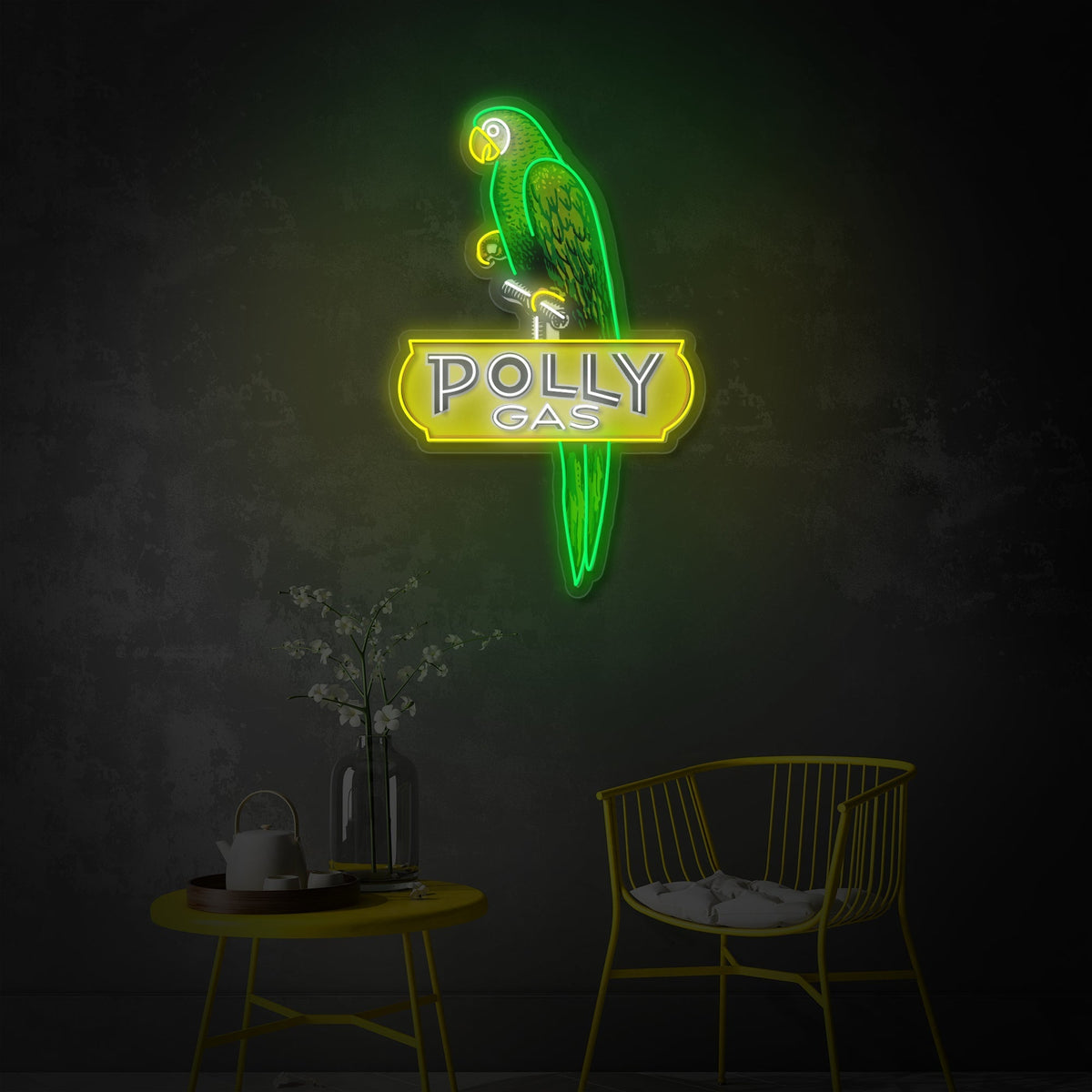 Poll Gas Station LED Neon Sign | Vintage Wall Art