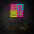 Pop Art Donuts LED Neon Sign | Food Wall Decor