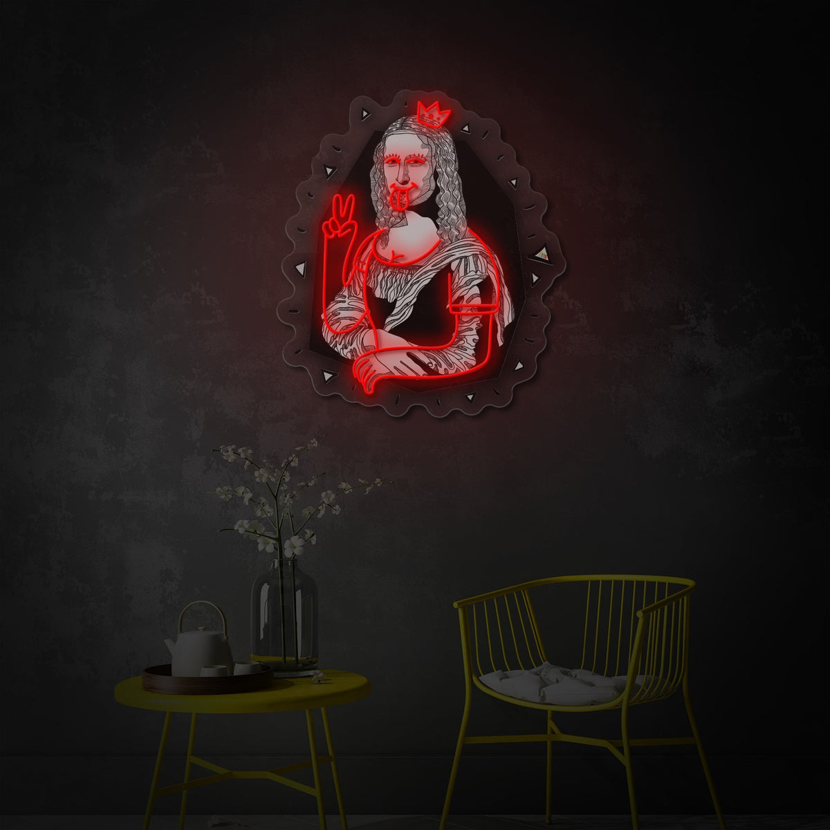 Pop Art Mona LED Neon Sign | Classic Art Remix
