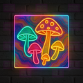 Rainbow Mushroom Matrix LED Neon Sign