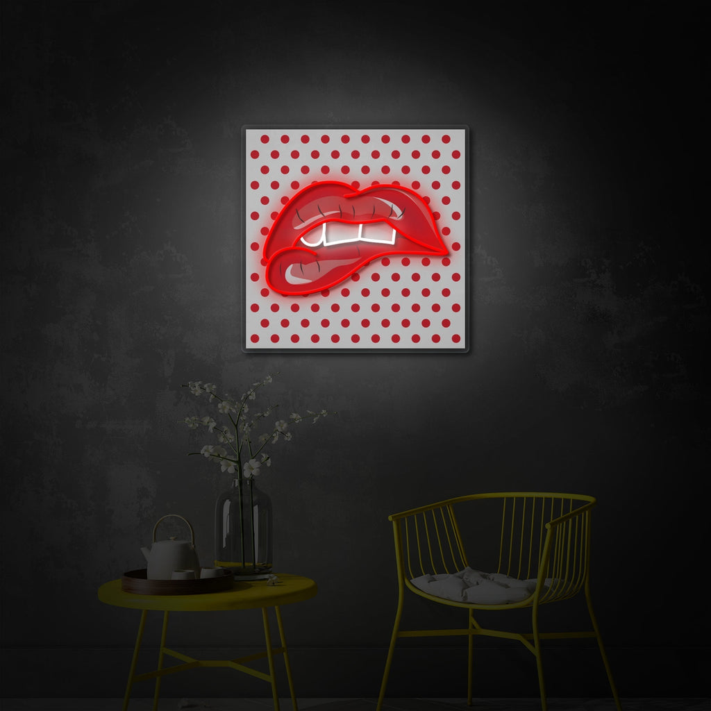 Red Lips LED Neon Sign | Beauty Wall Art