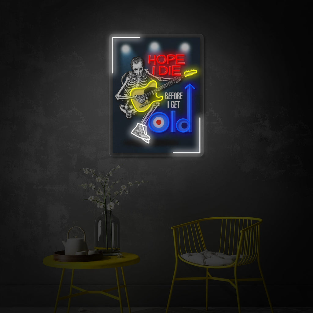 Rock Quote LED Neon Sign | Music Wall Art