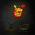 Spicy Fries LED Neon Sign | Fast Food Wall Art