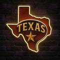 Star State Medallion Circular Texas Star Neon Sign