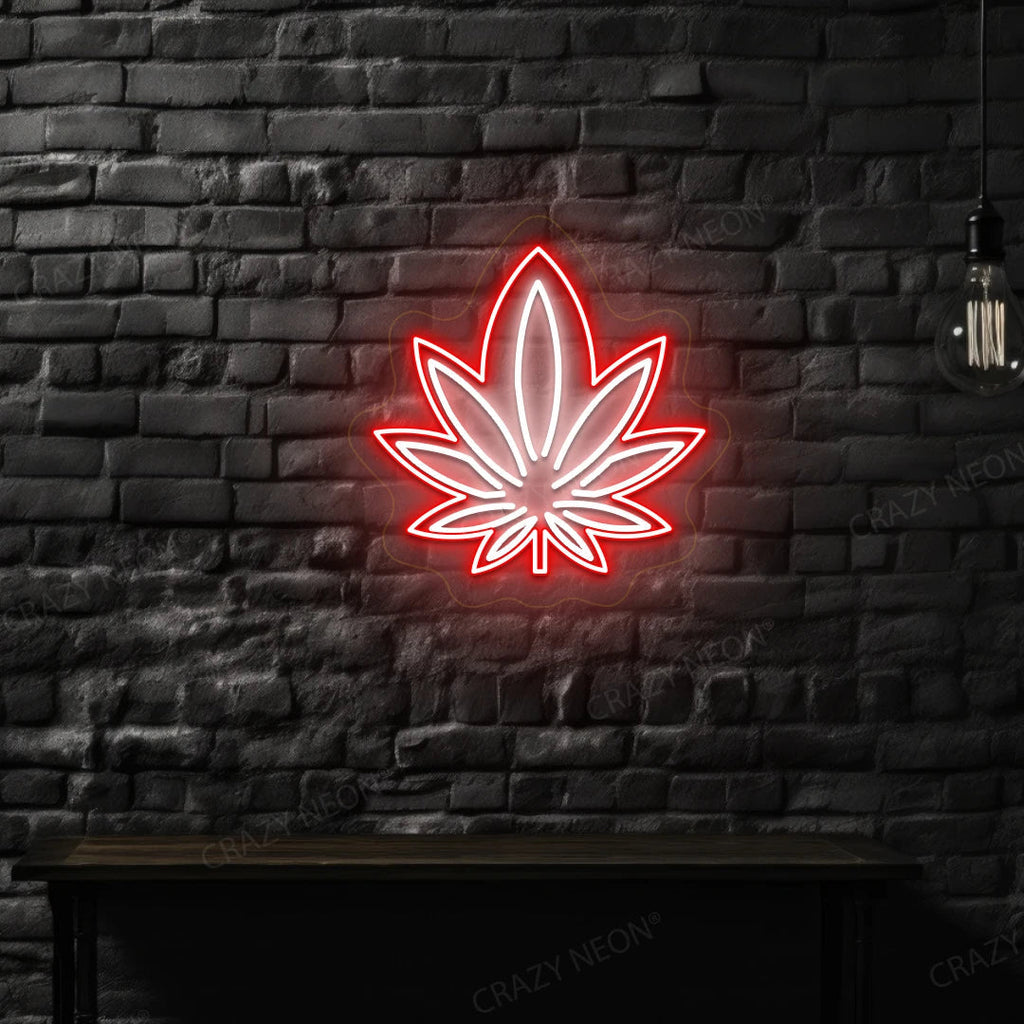 Trippy Weed Neon Sign