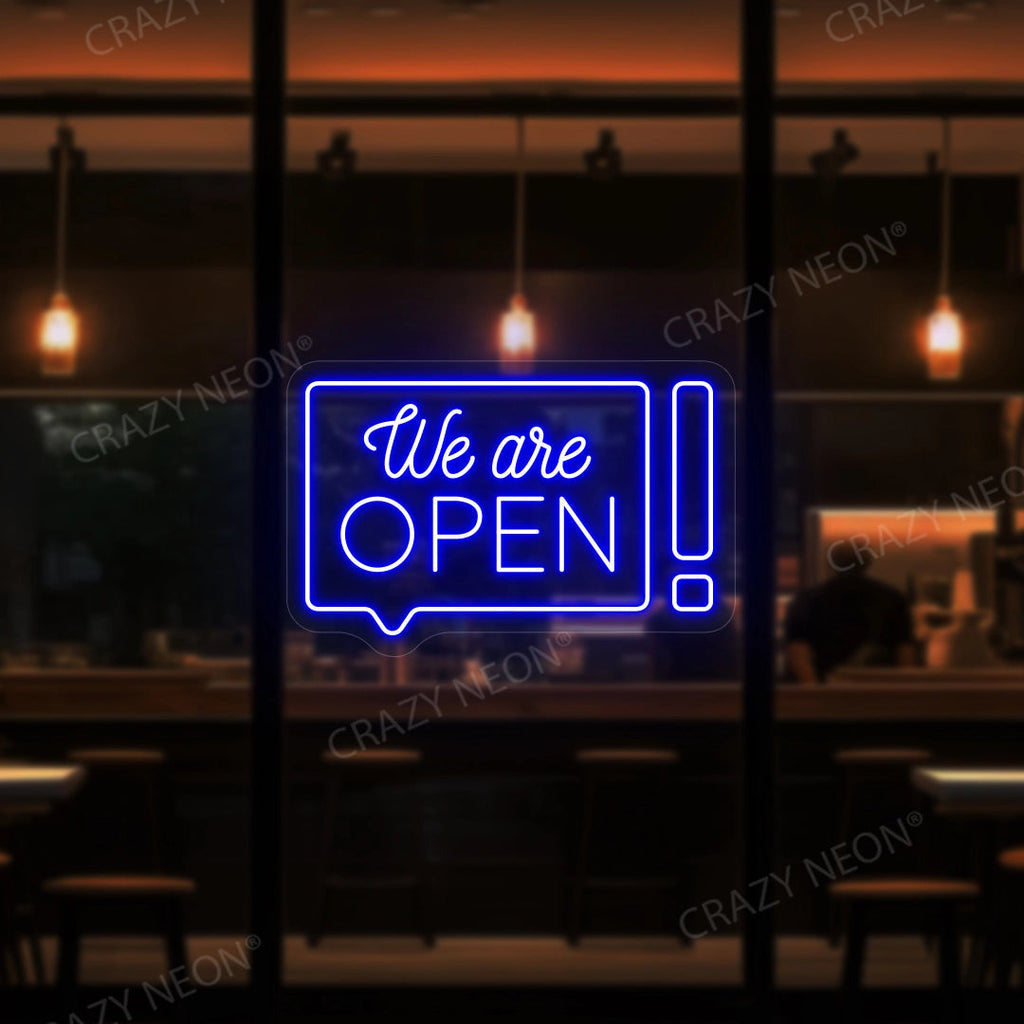 We Are Open chat box LED Neon Sign