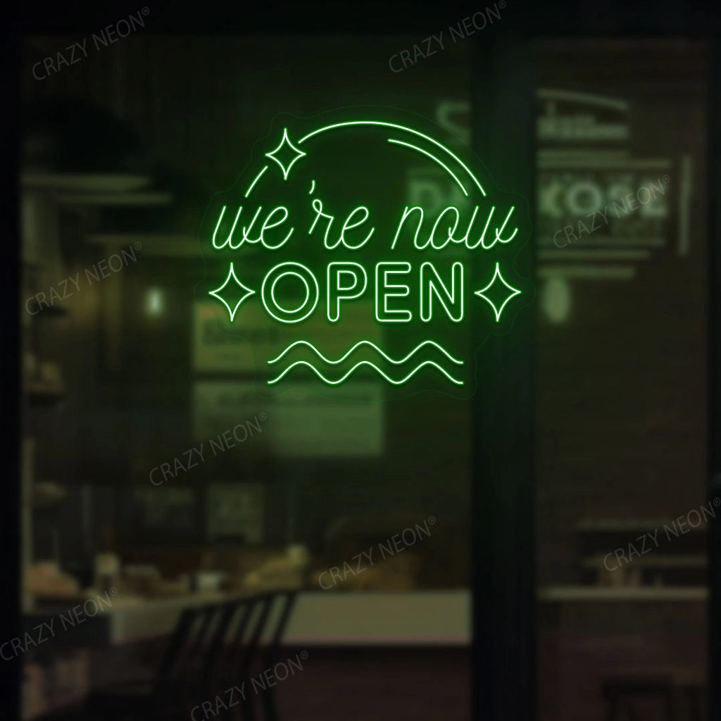 We're Now Open LED Neon Sign