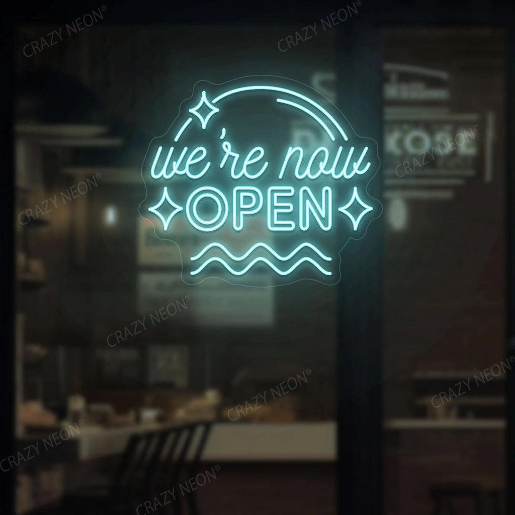 We're Now Open LED Neon Sign
