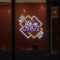 We're Open LED Neon Sign - Multicolor