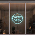 We're Open Neon Sign
