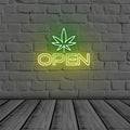Weed Open LED Neon Sign