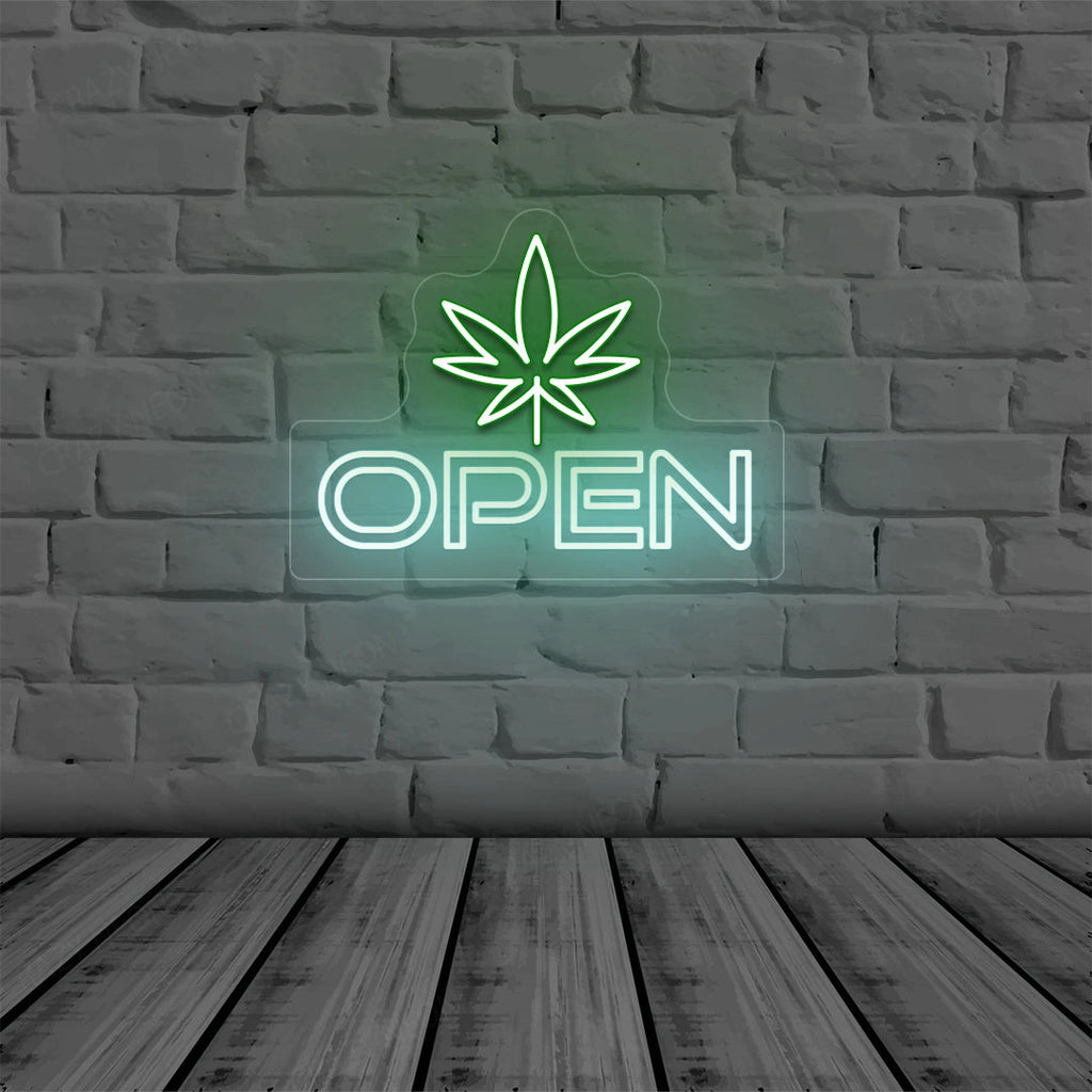 Weed Open LED Neon Sign