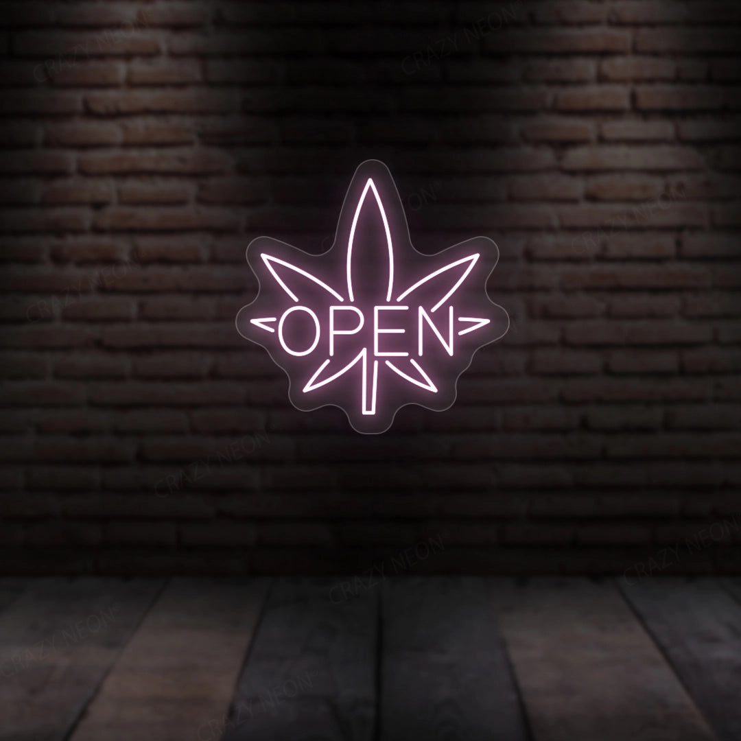 Weed Open Neon Sign
