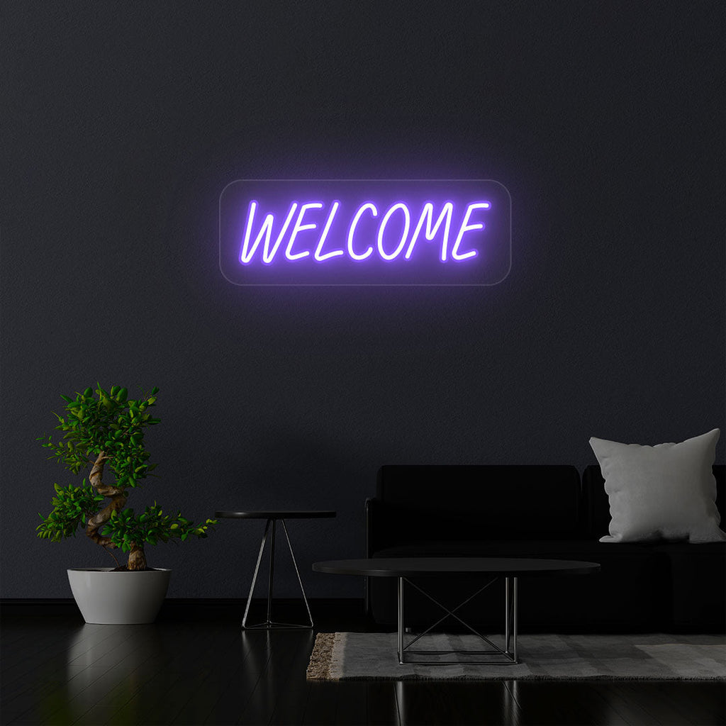 Welcome Neon Sign
