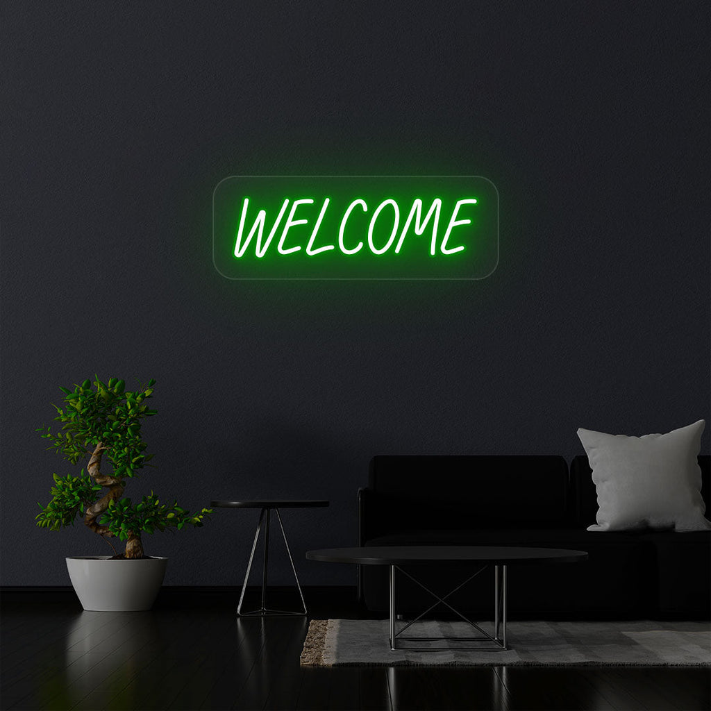 Welcome Neon Sign