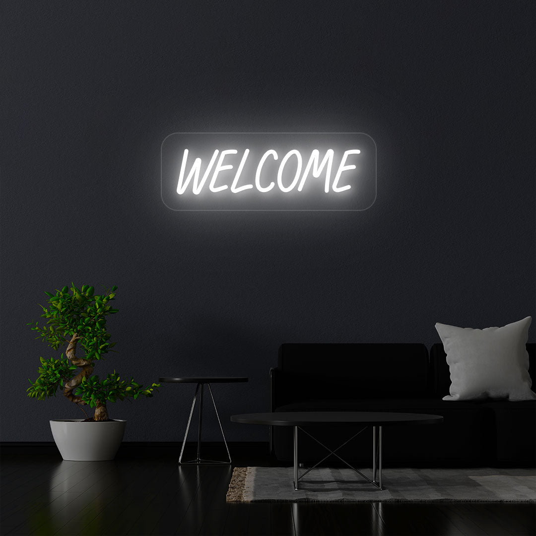 Welcome Neon Sign