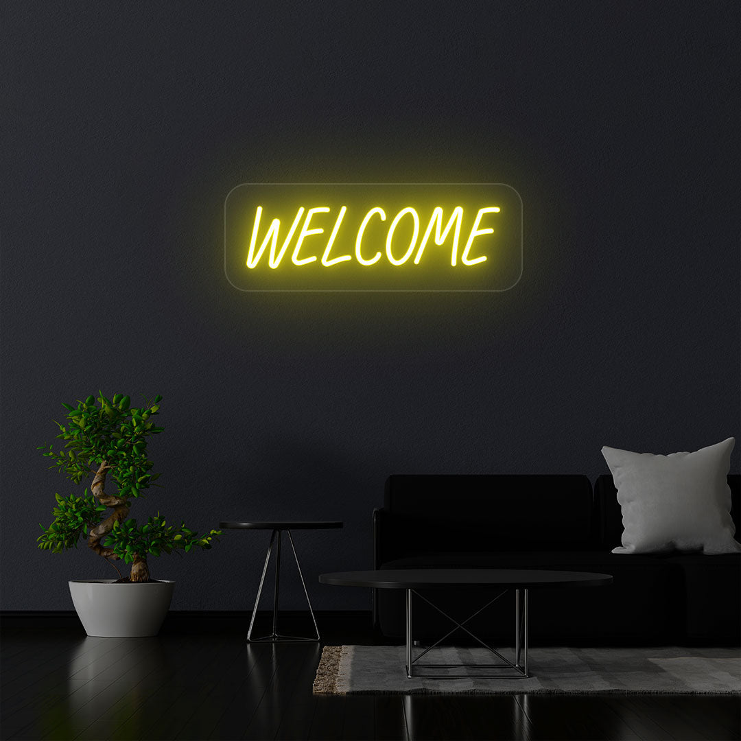 Welcome Neon Sign